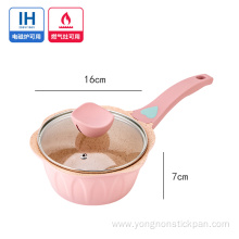 Pink high quality aluminum non stick petal pan